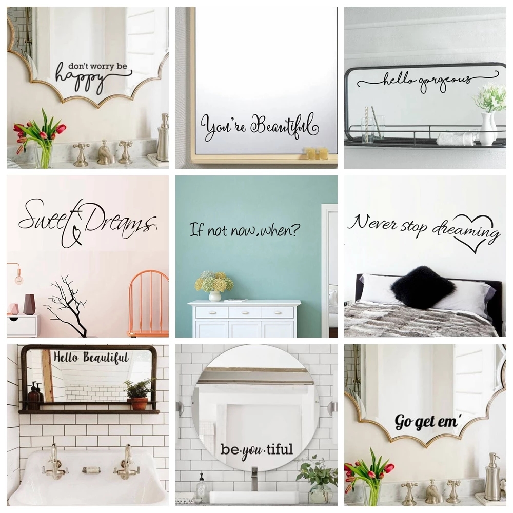 Home Improvement Quotes - Nordic Style Phrase Quotes Vinyl Wall