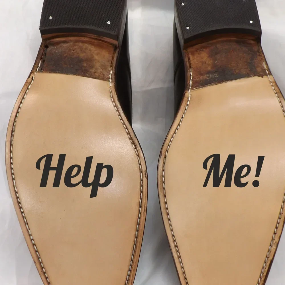 Vinyl Floor Plank - Help Me Wedding Shoes Stickers Bride