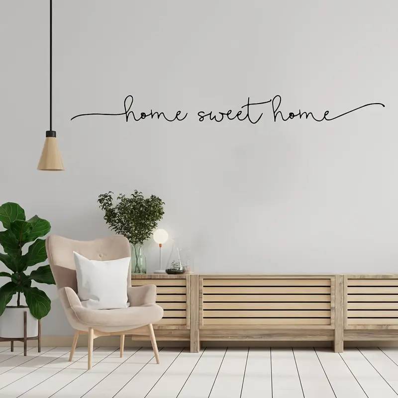 Home Improvement Quotes - 1pc Vinyl Sticker Home Sweet Home