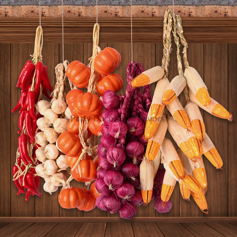 Picture Hanging Strip - Artificial Vegetables Foam Chili Garlic Pumpkin