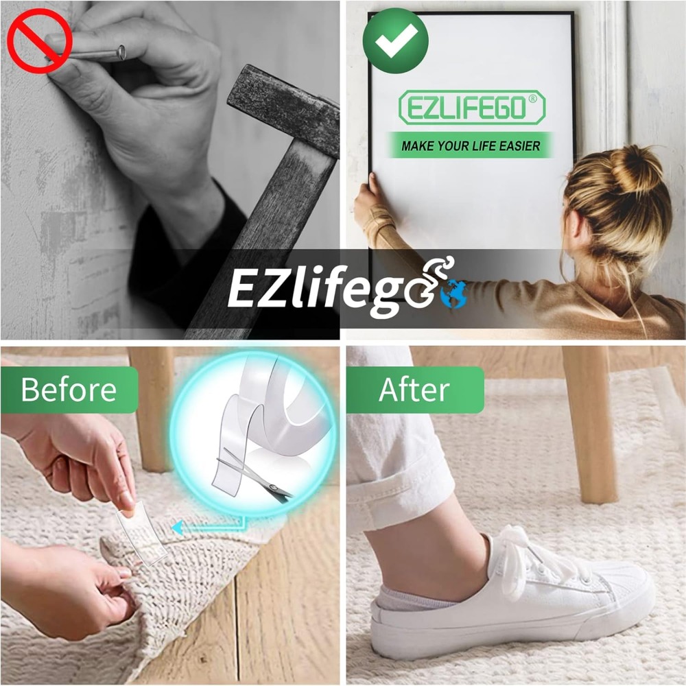 EZlifego Heavy Duty Nano Doubl – обзор и цена Picture Hanging Strip