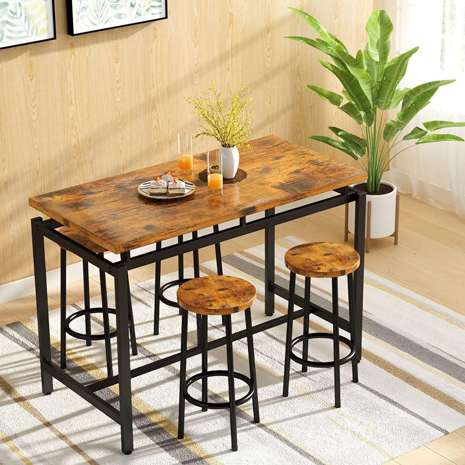 Dining table and chairs five-p – обзор и цена Home Improvement Kitchen Set