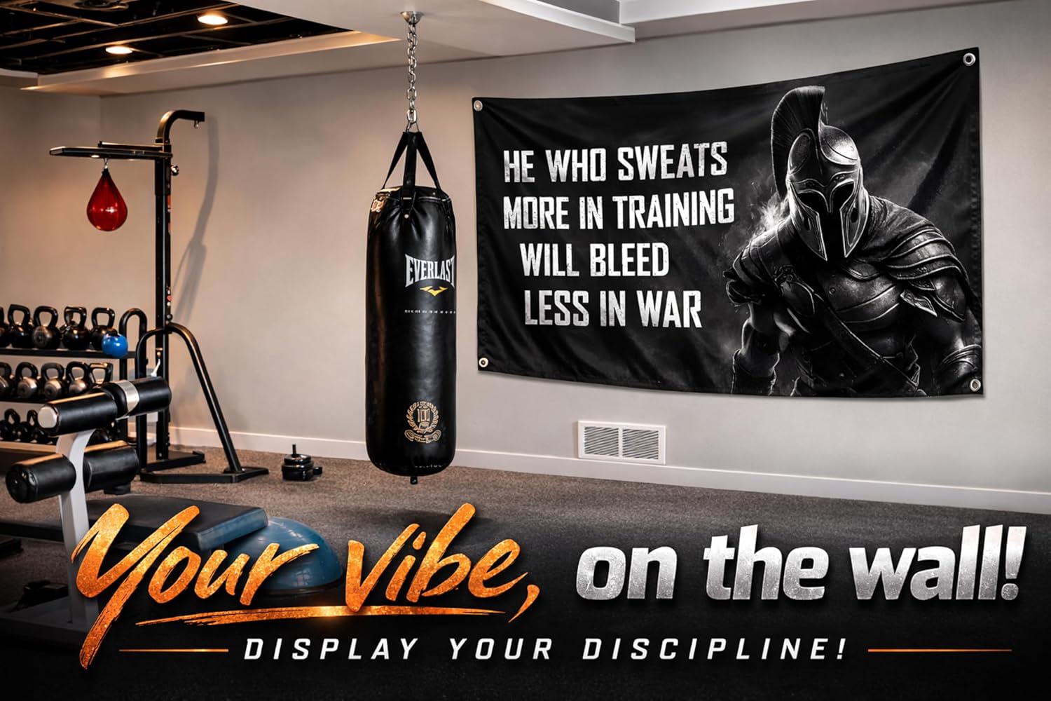 Motivational Spartan Flag - He – обзор и цена Home Improvement Quotes