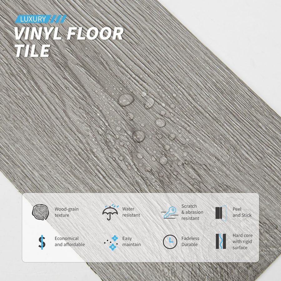 Peel and Stick Floor Tile Viny – обзор и цена Vinyl Floor Plank