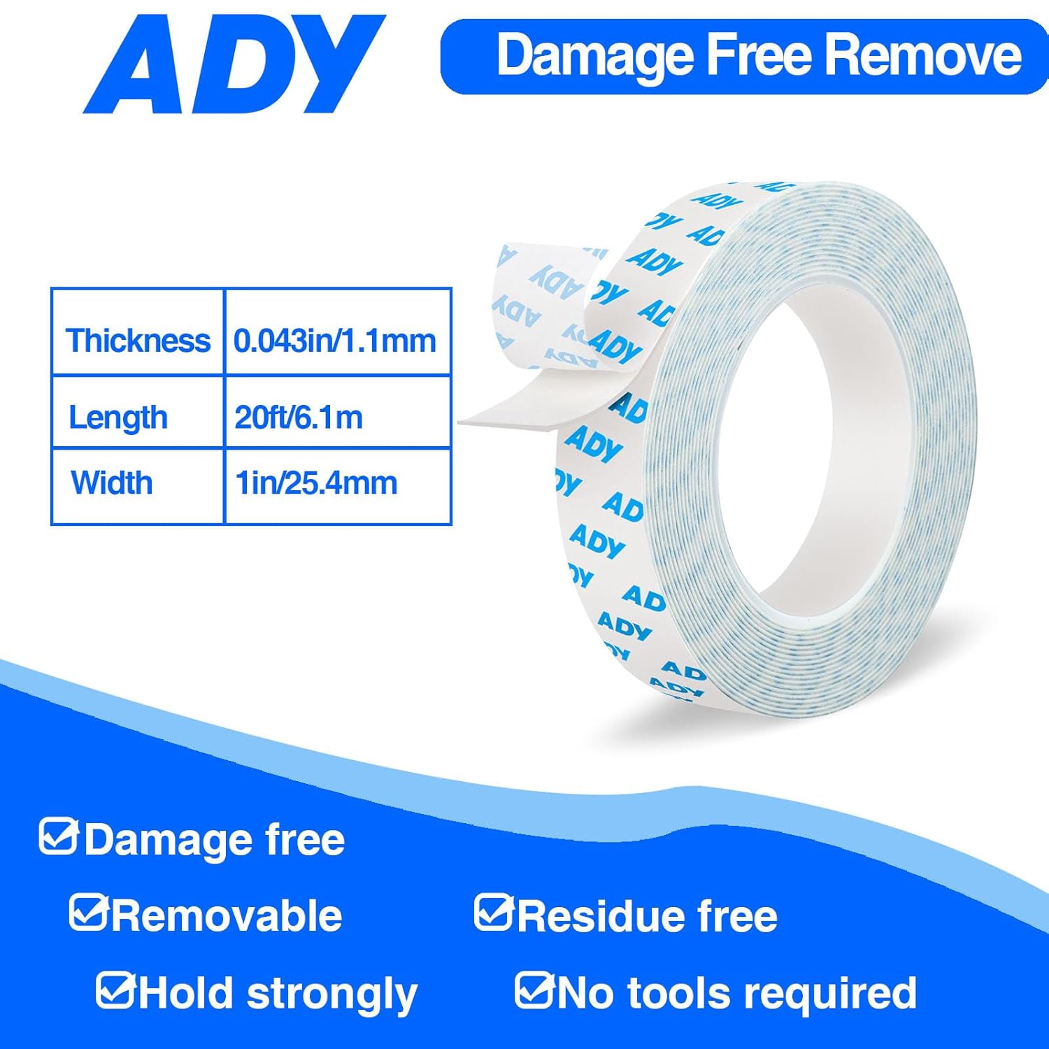 Removable Double Sided Tape fo – обзор и цена Picture Hanging Strip