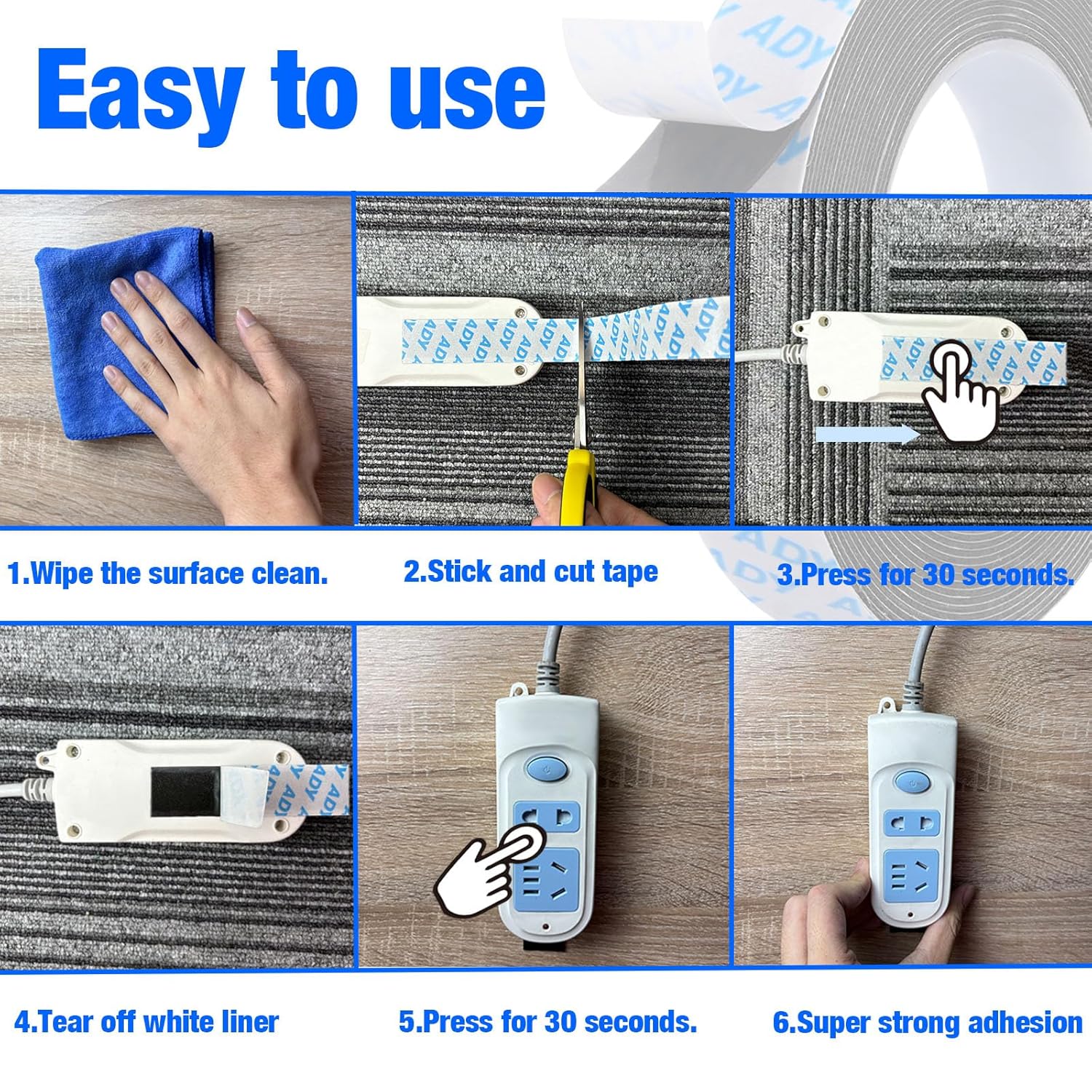 Removable Double Sided Tape fo – обзор и цена Picture Hanging Strip
