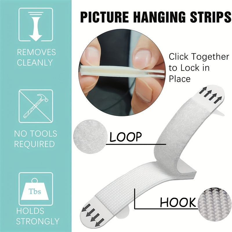 Removable No Residue Hook Loop – обзор и цена Picture Hanging Strip